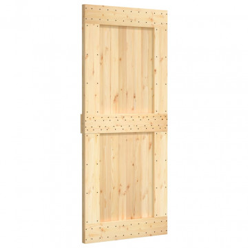 Ușă, 95x210 cm, lemn masiv de pin - Img 2