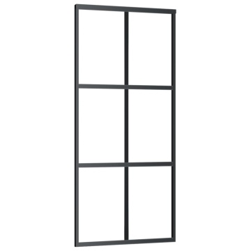 Ușă glisantă cu set feronerie, 90x205 cm, sticlă ESG/aluminiu - Img 3