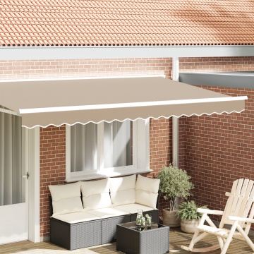 Valanță marchiză pentru cadru de 4 m Bej 3.8x0.2 m - Img 1