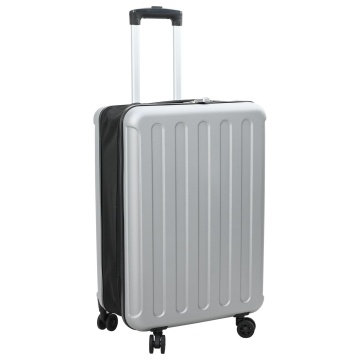 Valiză Pliabilă Carcasa Dura 24'' Argintie 43x27x66 cm ABS - Img 2