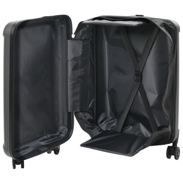 Valiză pliabilă cu carcasă dură 20'' gri închis 34x23x55.5 cm ABS - Img 1