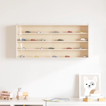 Vitrina de colecție din lemn cu uși 80x8,5x37 cm - Img 3