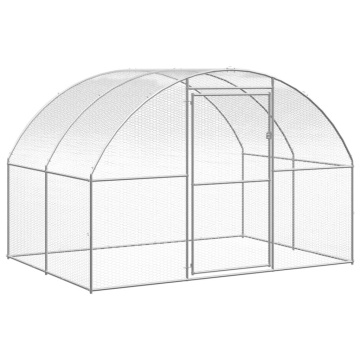 Volieră de păsări pentru exterior, 3x2x2 m, oțel galvanizat - Img 8
