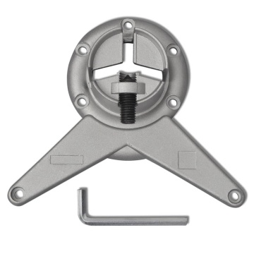 242136 4 Height Adjustable Table Legs Brushed Nickel 710 mm - Img 4