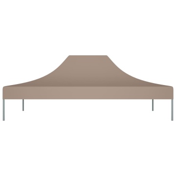 Acoperiș cort de petrecere, gri taupe, 4,5 x 3 m, 270 g/m² - Img 3