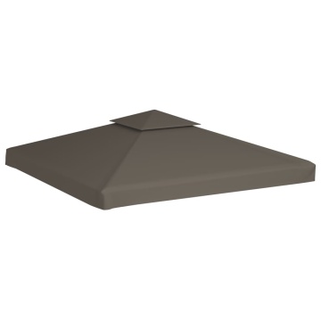 Acoperiș de pavilion, 2 niveluri, gri taupe, 3x3 m, 310 g/m² - Img 2