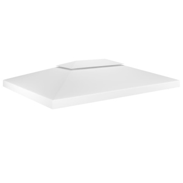 Acoperiș de pavilion cu 2 niveluri, alb, 4x3 m, 310 g/m² - Img 1
