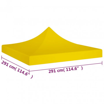 Acoperiș pentru cort de petrecere, galben, 3 x 3 m, 270 g/m² - Img 4