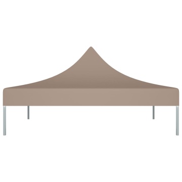 Acoperiș pentru cort de petrecere, gri taupe, 2 x 2 m, 270 g/m² - Img 3