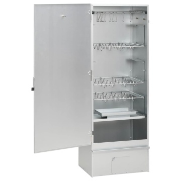 Afumătoare grătar cu așchii lemn 44,5x29x110 cm oțel galvanizat - Img 5