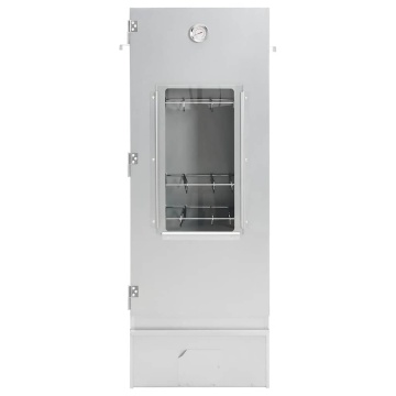 Afumătoare grătar cu așchii lemn 44,5x29x110 cm oțel galvanizat - Img 4