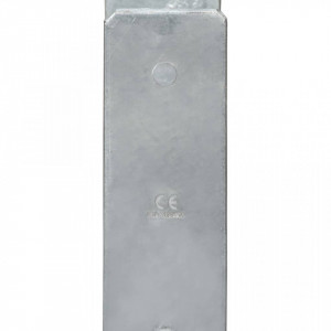 Ancore de gard, 2 buc., argintiu, 8x6x60 cm, oțel galvanizat - Img 4