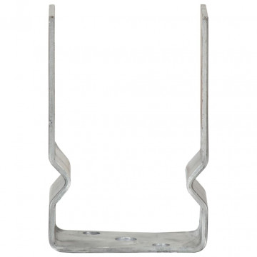 Ancore de gard, 6 buc., argintiu, 9x6x15 cm, oțel galvanizat - Img 2