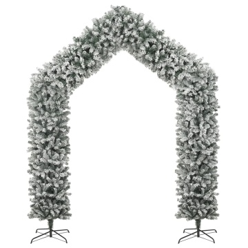 Arcadă pom de Crăciun cu zăpadă pufoasă, 270 cm - Img 2