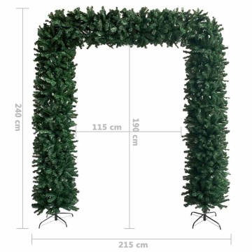 Arcadă pom de Crăciun, verde, 240 cm - Img 8