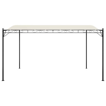 Baldachin, crem, 4x3 m 180 g/m², țesătură și oțel - Img 4