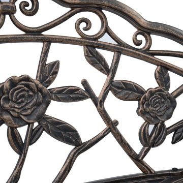 Bancă bistro, bronz, 100 cm, aluminiu turnat - Img 6