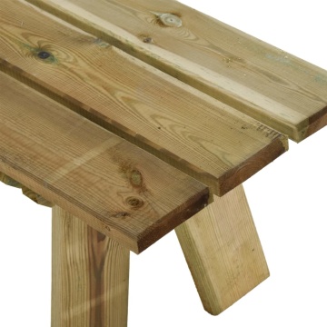 Bancă de grădină, 110 cm, lemn masiv de pin impregnat - Img 7