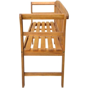 Bancă de grădină, 157 cm, lemn masiv de acacia - Img 3