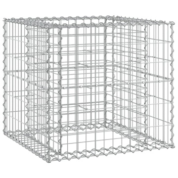 Bancă de grădină & coș gabion, lemn de pin tratat - Img 8