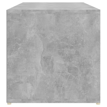 Bancă depozitare pentru pantofi, gri beton, 105x35x35 cm, PAL - Img 6