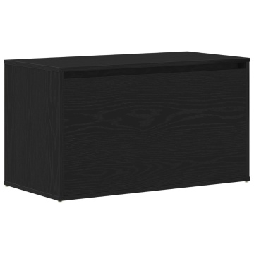bancă Hall Negru Stejar 80x40x45 cm din lemn - Img 2