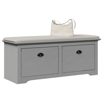 Bancă pentru hol „BODO” gri 114x40x45 cm - Img 1