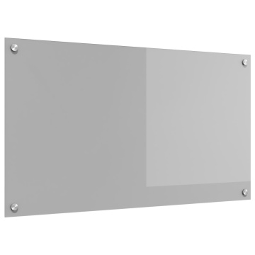 Banchetă pentru Bucătărie Gri Deschis 90x50x0.6 cm Sticlă Securizată - Img 2
