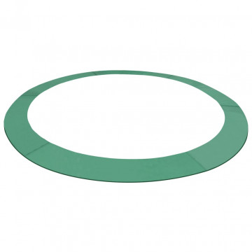 Bandă de siguranță trambulină rotundă de 3,66 m, verde, PE - Img 1