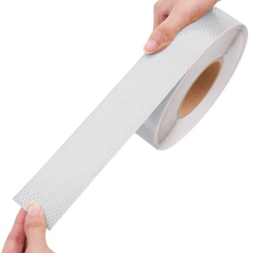 Banda reflectorizantă, alb, 5 cm x 50 m, PVC - Img 7