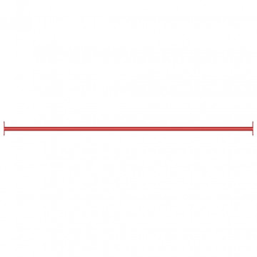 Bară de rotire, roșu, 125 cm, oțel - Img 2