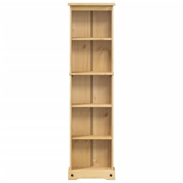 Bibliotecă „Corona”, 46x20x170 cm, lemn masiv de pin - Img 4