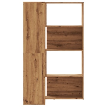 Bibliotecă 4 nivel stejar artizanal 85x85x140 cm lemn prelucrat - Img 8