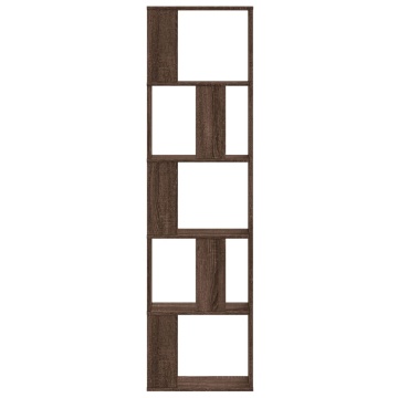 Bibliotecă 5 niveluri stejar maro 45x23,5x162,5 cm lemn - Img 3