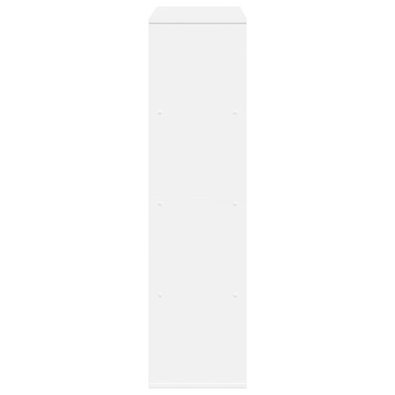 Bibliotecă, alb, 100x33x125,5 cm, lemn prelucrat - Img 8