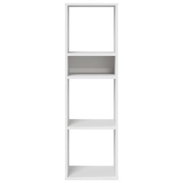 Bibliotecă, alb, 34x31x112 cm, lemn prelucrat - Img 4
