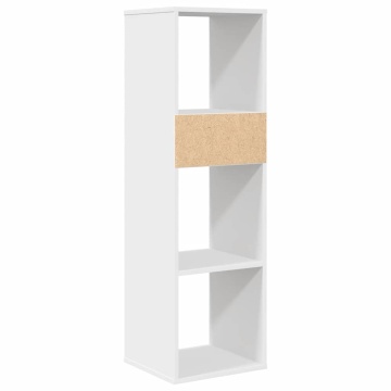 Bibliotecă, alb, 34x31x112 cm, lemn prelucrat - Img 5