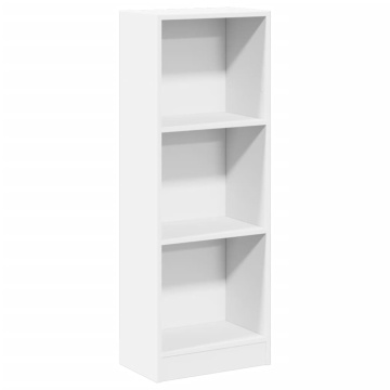 Bibliotecă, alb, 40x24x109 cm, lemn prelucrat - Img 2