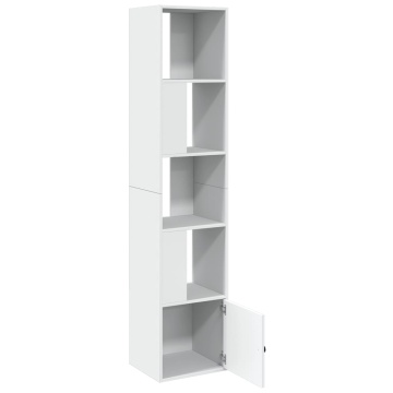 Bibliotecă, alb, 40x36x189 cm, lemn prelucrat - Img 5