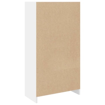 Bibliotecă, alb, 57x28,5x107,5 cm, lemn prelucrat - Img 5