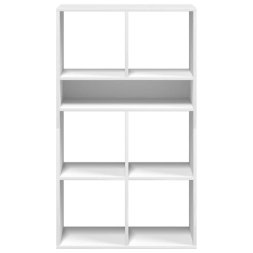 Bibliotecă, alb, 66x31x112 cm, lemn prelucrat - Img 4