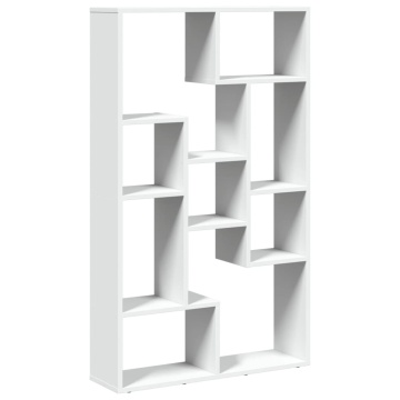 Bibliotecă, alb, 72x20x120 cm, lemn prelucrat - Img 2