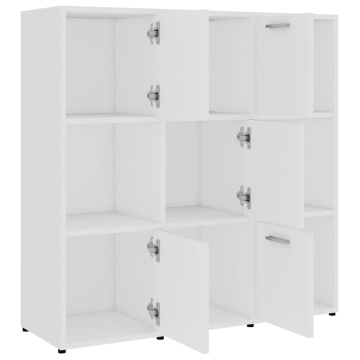 Bibliotecă, alb, 90 x 30 x 90 cm, PAL - Img 12