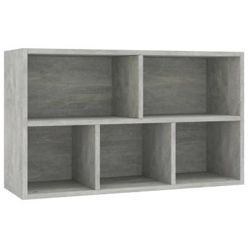 Bibliotecă/Dulap, gri beton, 50x25x80 cm, lemn prelucrat - Img 7