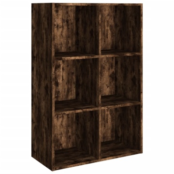 Bibliotecă/dulap, stejar fumuriu, 66x30x98 cm, lemn prelucrat - Img 2