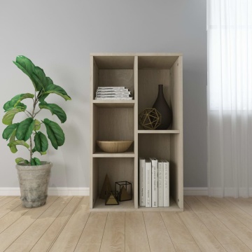 Bibliotecă/Dulap, stejar sonoma, 50x25x80 cm, lemn prelucrat - Img 1