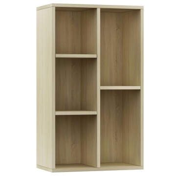 Bibliotecă/Dulap, stejar sonoma, 50x25x80 cm, lemn prelucrat - Img 2