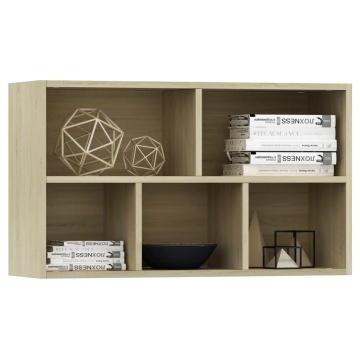 Bibliotecă/Dulap, stejar sonoma, 50x25x80 cm, lemn prelucrat - Img 6