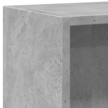 Bibliotecă, gri beton, 60x24x74,5 cm, lemn compozit - Img 10