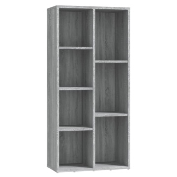 Bibliotecă, gri sonoma, 50x25x106 cm - Img 2